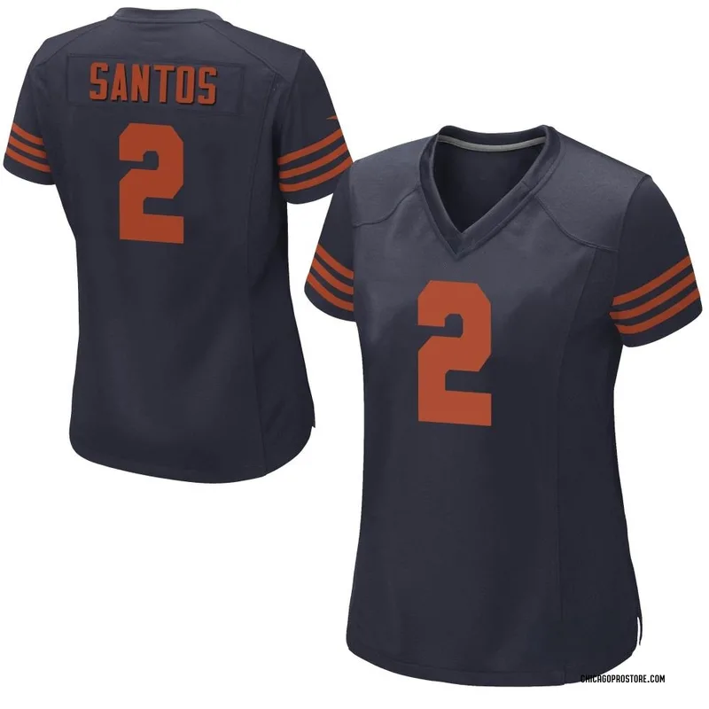 Cairo Santos Women's Nike Navy Chicago Bears Custom Game Jersey Size: Small